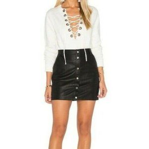 Line & Dot Sweater / Revolve Latice Ivory Top Sz. Small